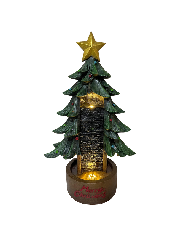 Navidad Christmas Tree Water Feature