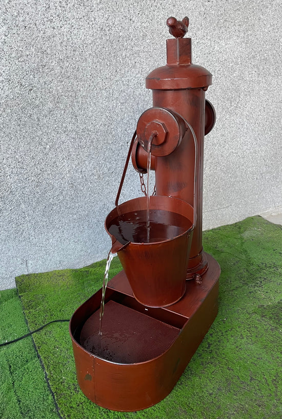 Red Metal Water Feature