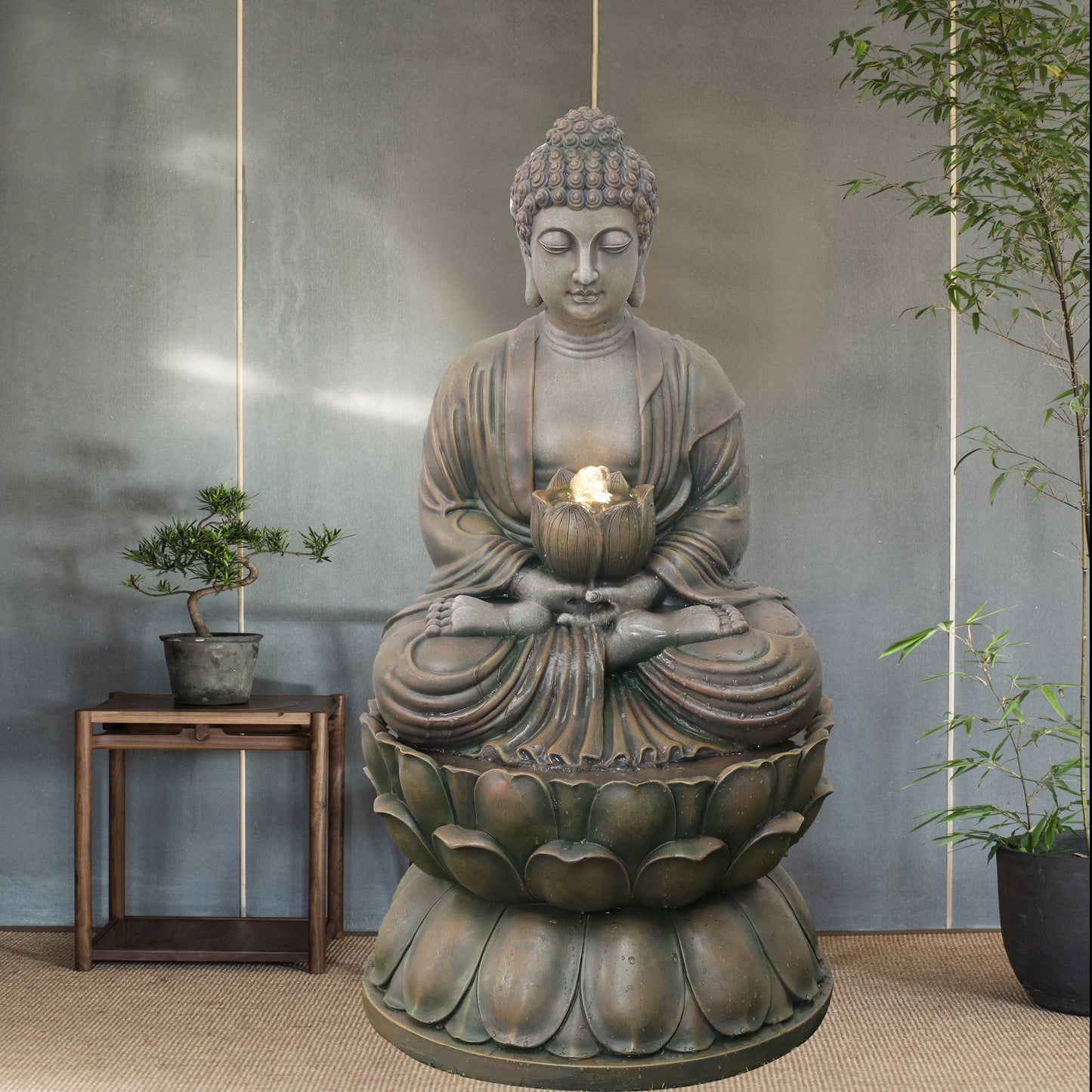 PURPOSE In-house Designed Buddha Fountain NEW 2024 Solar Pump