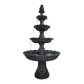 Lisboa Black Stone Effect 5-Tier Electric Powered Tiered Water Fountain