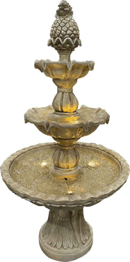 Murcia Stone Effect 5-Tier Electric Powered Tiered Water Fountain