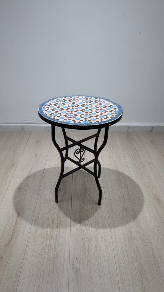 Handmade Moroccan Zellige Mosaic Table — MT0082