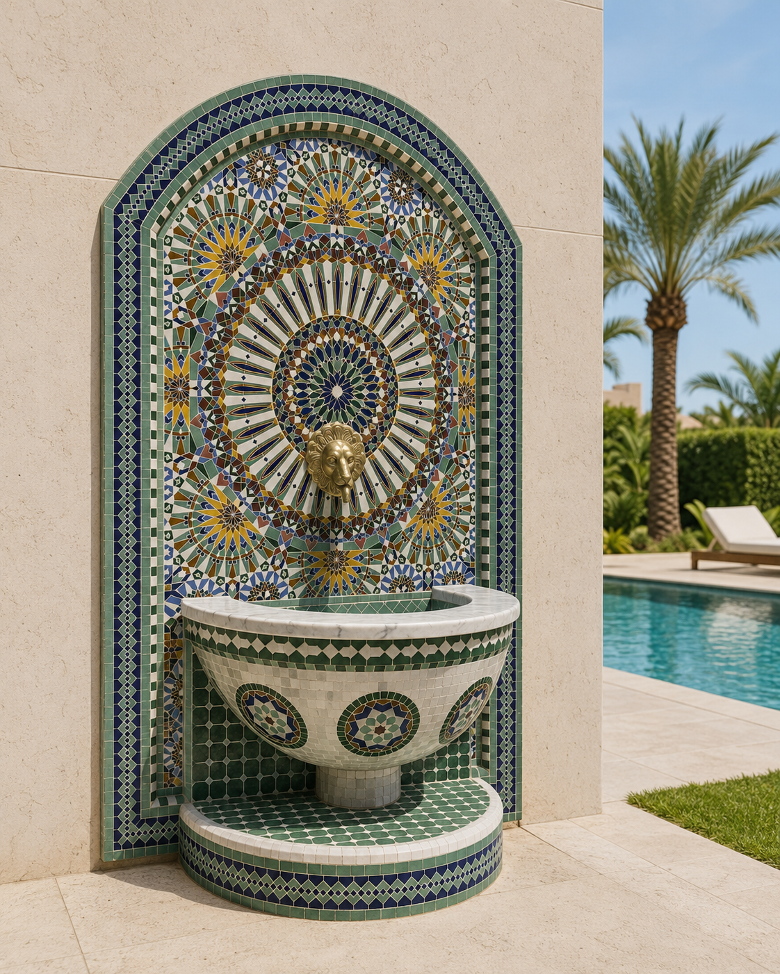 Zellige Fountain MF0039