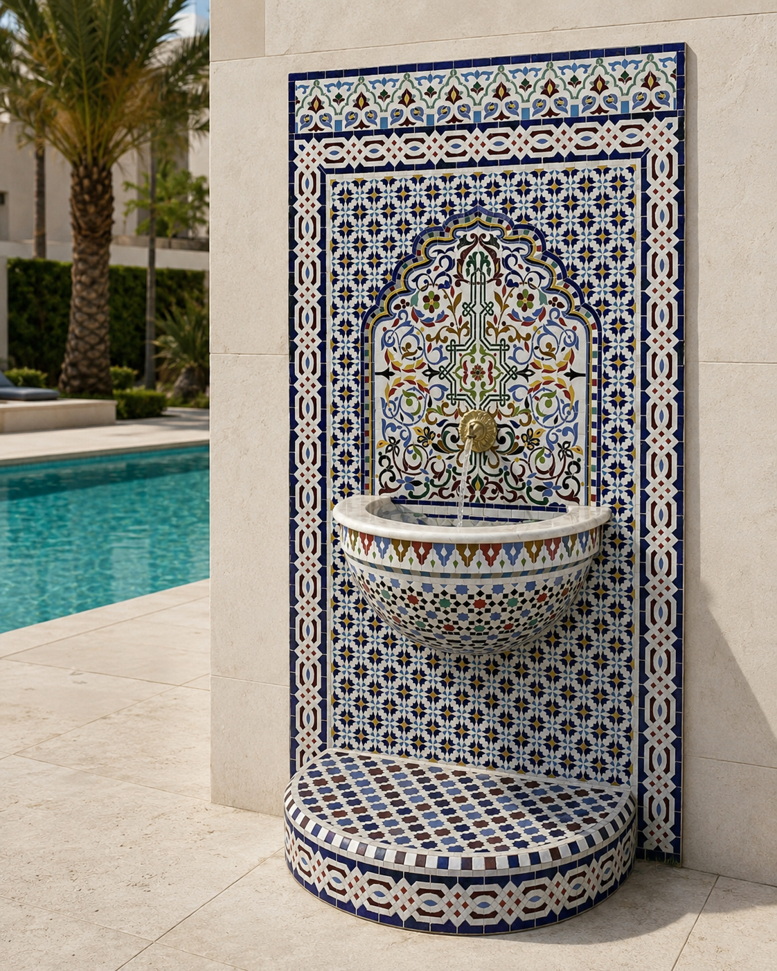 Zellige Fountain MF0042