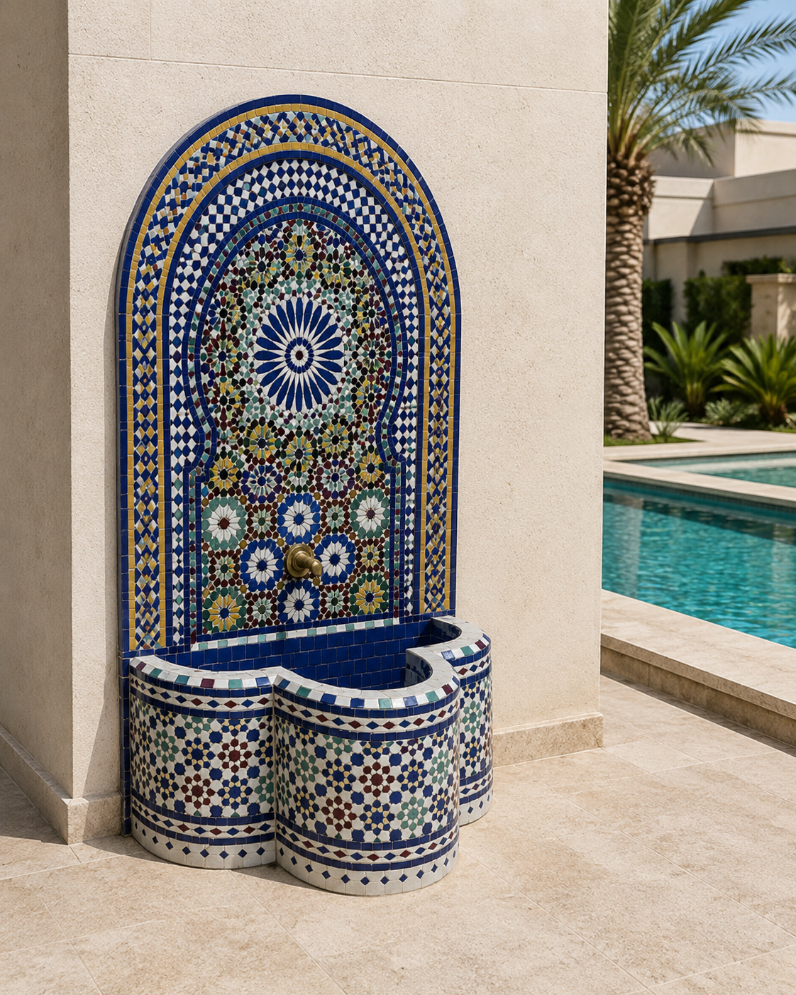 Zellige Fountain MF0044