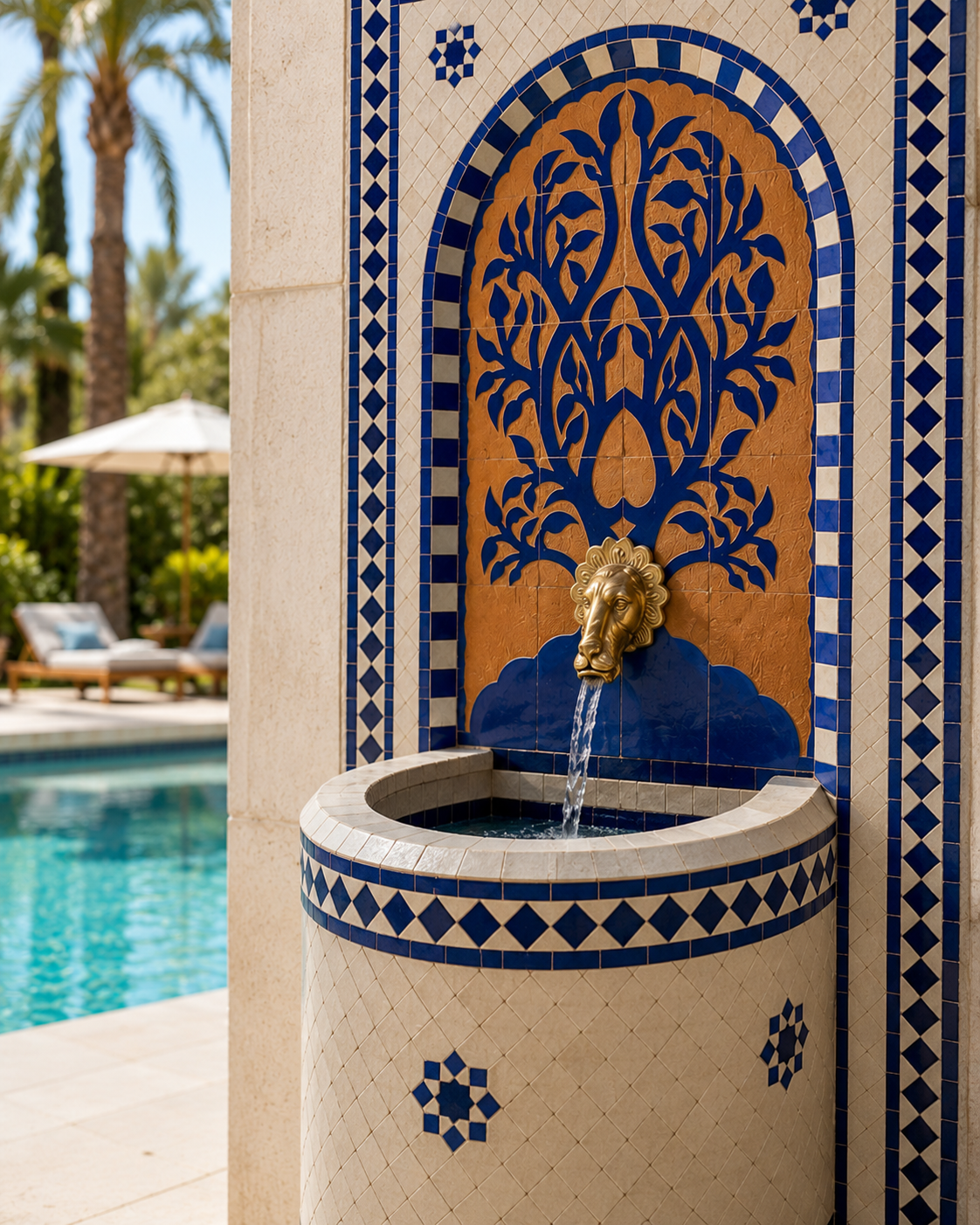 Zellige Fountain MF0056