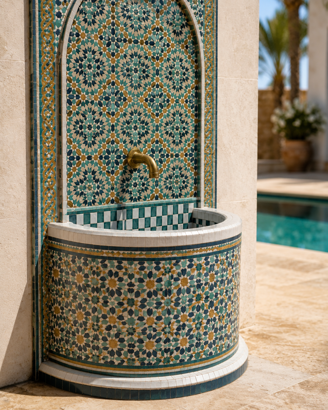 Zellige Fountain MF0047