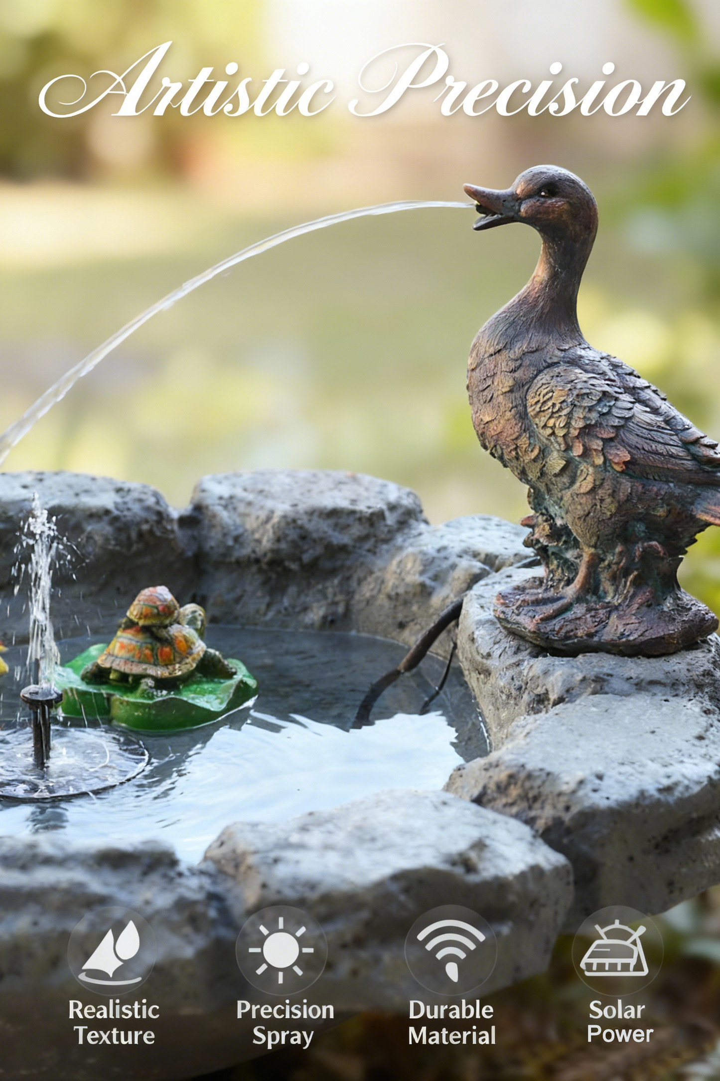 Fountain & Pond Solar Water Feature