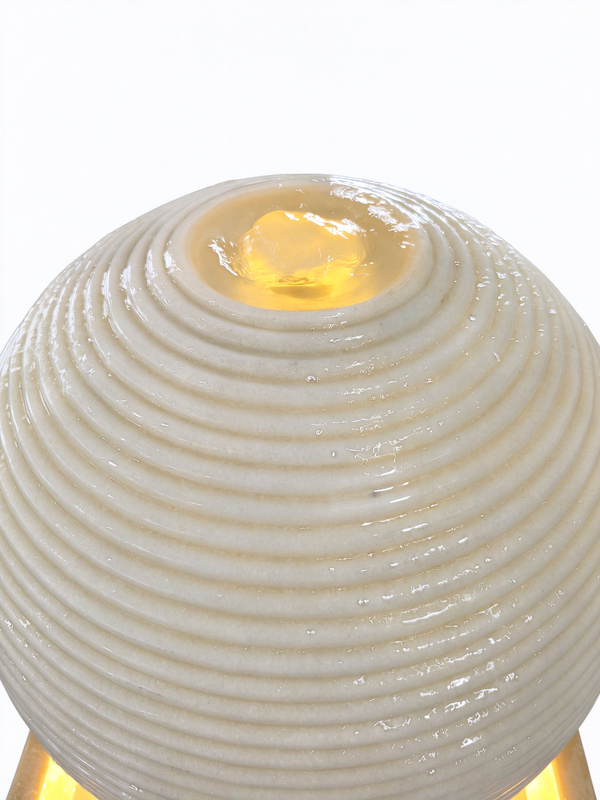 Rosaleda Rose Sphere Fountain in Beige