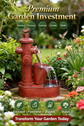 Sapeur Red Metal Water Feature