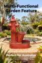 Sapeur Red Metal Water Feature
