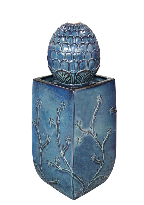 Xabia Glazed Ceramic Mediterranean Blue Finish