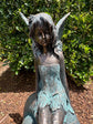 Fairy on Snail Garden Décor Ornament MGO Outdoor Landscaping Statue