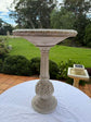Pila Stylish White Birdbath Garden Decoration