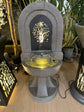 Posh Metal Outdoor & Indoor Water Feature with Lights and Electric Pump