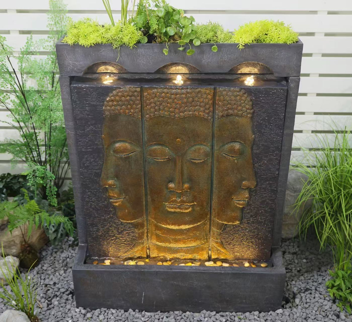Faces Newest Buddha Water Feature