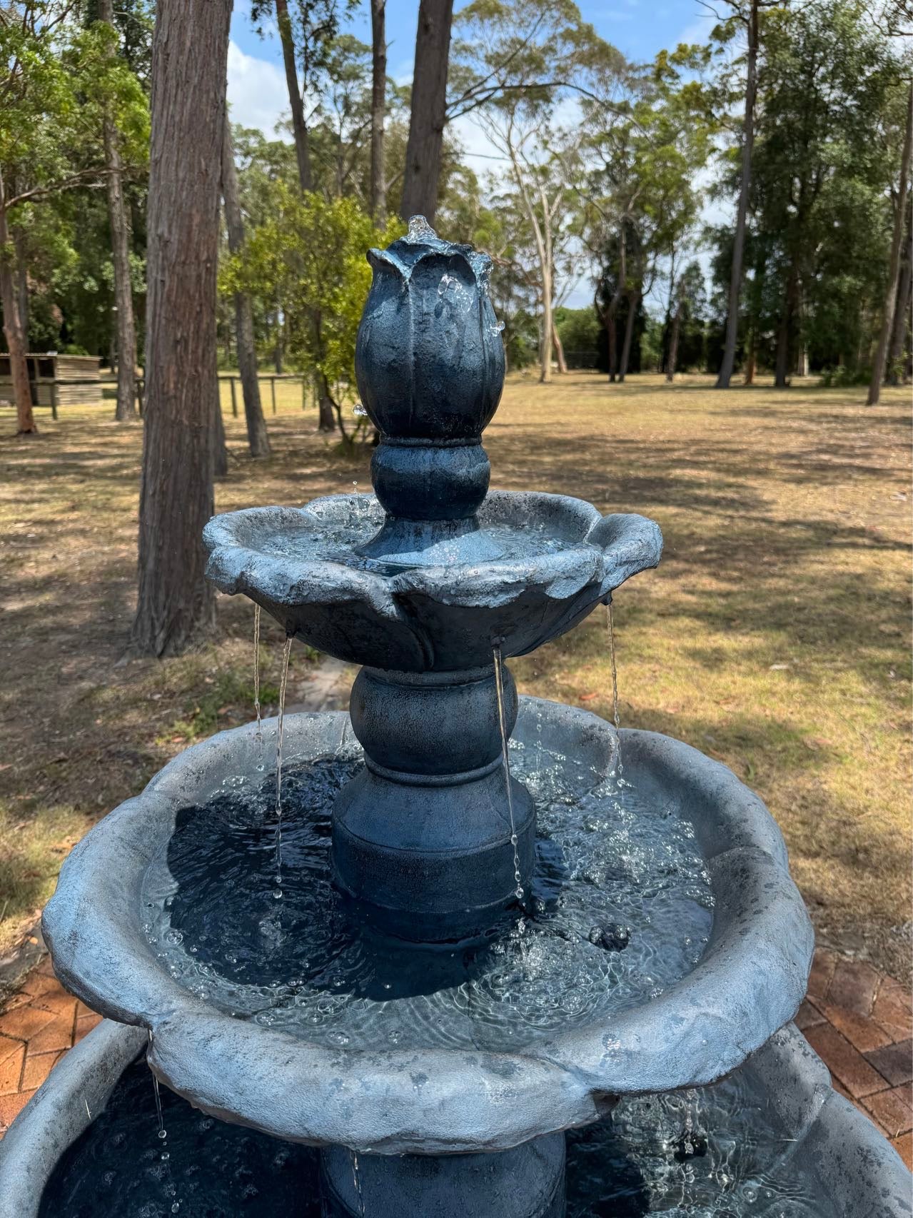 Kasba Copper Effect 4-Tier Solar Water
