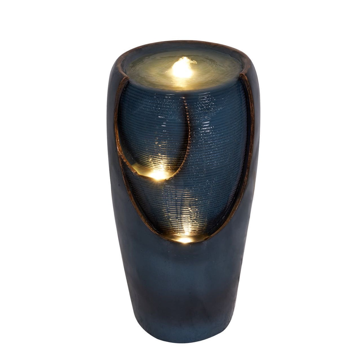 COTE D'AZUR Mediterranean Blue Ceramic Effect Water Feature