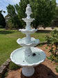 Borgo White Stone Effect 5-Tier Electric Powered Tiered Water Fountain