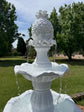 Borgo White Stone Effect 5-Tier Electric Powered Tiered Water Fountain