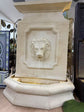 Cesare Large Lion Water Wall Sandstone Cement Fibre Tall Fountain