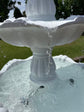 Borgo White Stone Effect 5-Tier Electric Powered Tiered Water Fountain