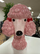 POODLE HEAD VASE PINK DOLOMITE PERFECT GIFT COLLECTORS ITEM