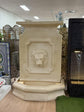 Cesare Large Lion Water Wall Sandstone Cement Fibre Tall Fountain