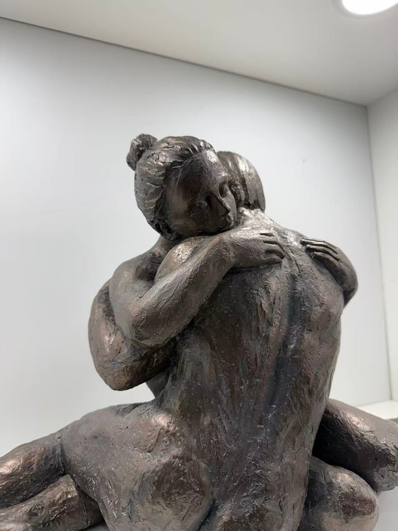 Lovers Cuddling Copper Colour Masterpiece