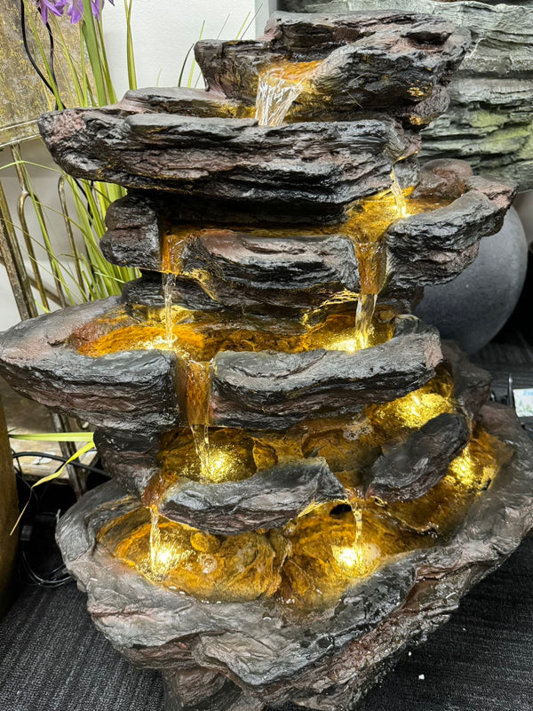 Ceniza Driftwood Fountain Volcanic Rocks Colour Beautiful Sound Water Feature