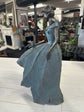 Meskina Elegant Lady in Bronze with Blue Leaves Dress New Collection