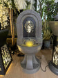 Posh Metal Outdoor & Indoor Water Feature with Lights and Electric Pump