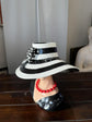 Vogue Bust Head With Hat in Vivid Colours Ceramic Finish