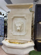 Cesare Large Lion Water Wall Sandstone Cement Fibre Tall Fountain