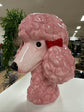 POODLE HEAD VASE PINK DOLOMITE PERFECT GIFT COLLECTORS ITEM