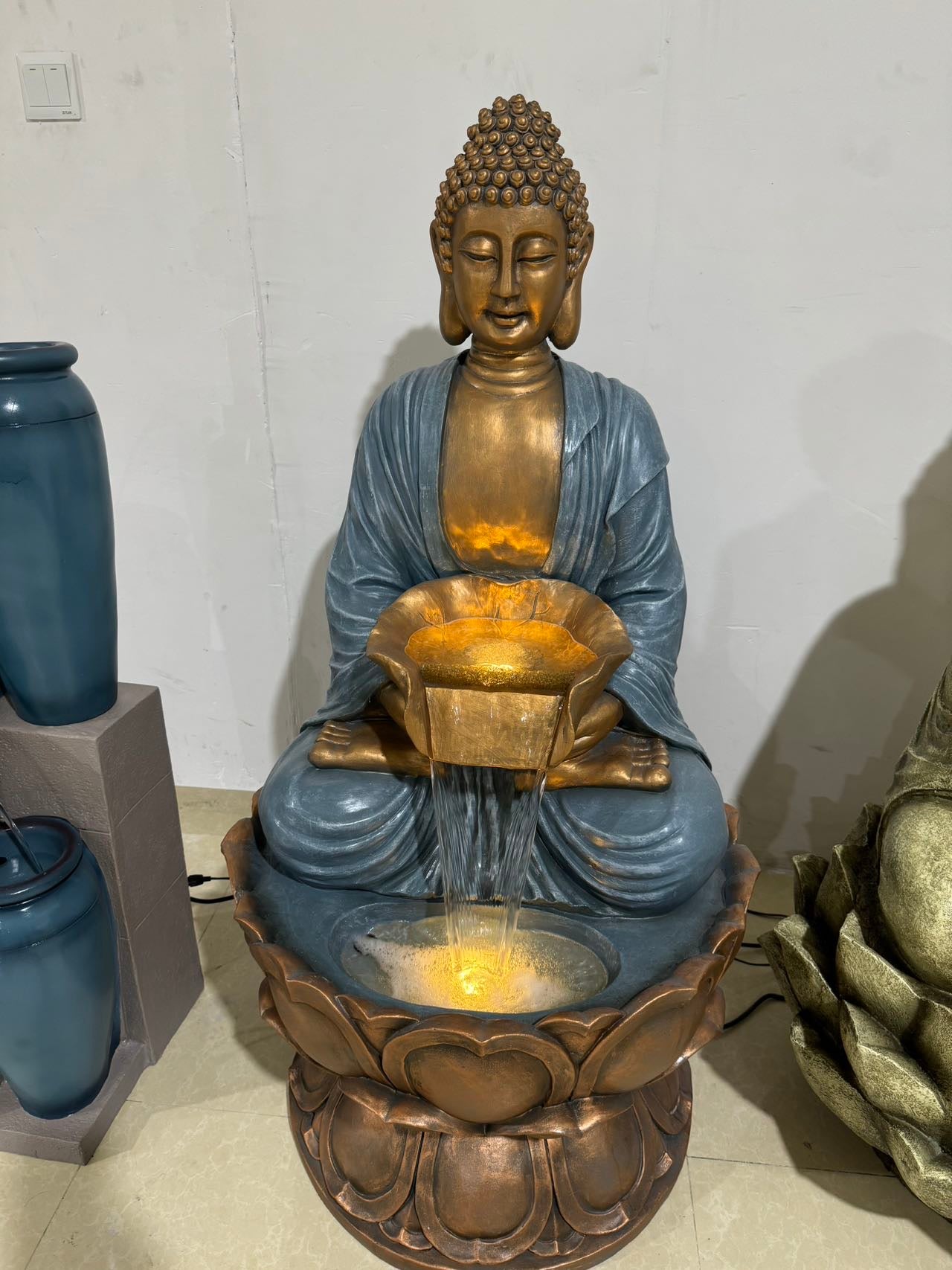 Guidance Masterpiece Buddha Water Feature with Great Colour Combination & Sound
