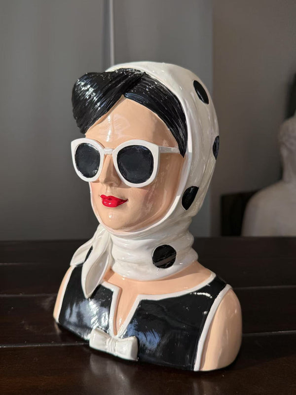 Fashionista Bust Head with Earrings 