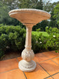 Pila Stylish White Birdbath Garden Decoration
