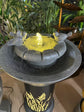 Stardom Metal Outdoor & Indoor Water Feature with Lights and Electric Pump