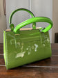 Luxo Dolomite Bag Vase in Vivid Green Colour Ceramic Finish