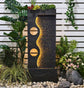 Tonga Lights & Water Combo Natural Wall Water Feature Sublime Design