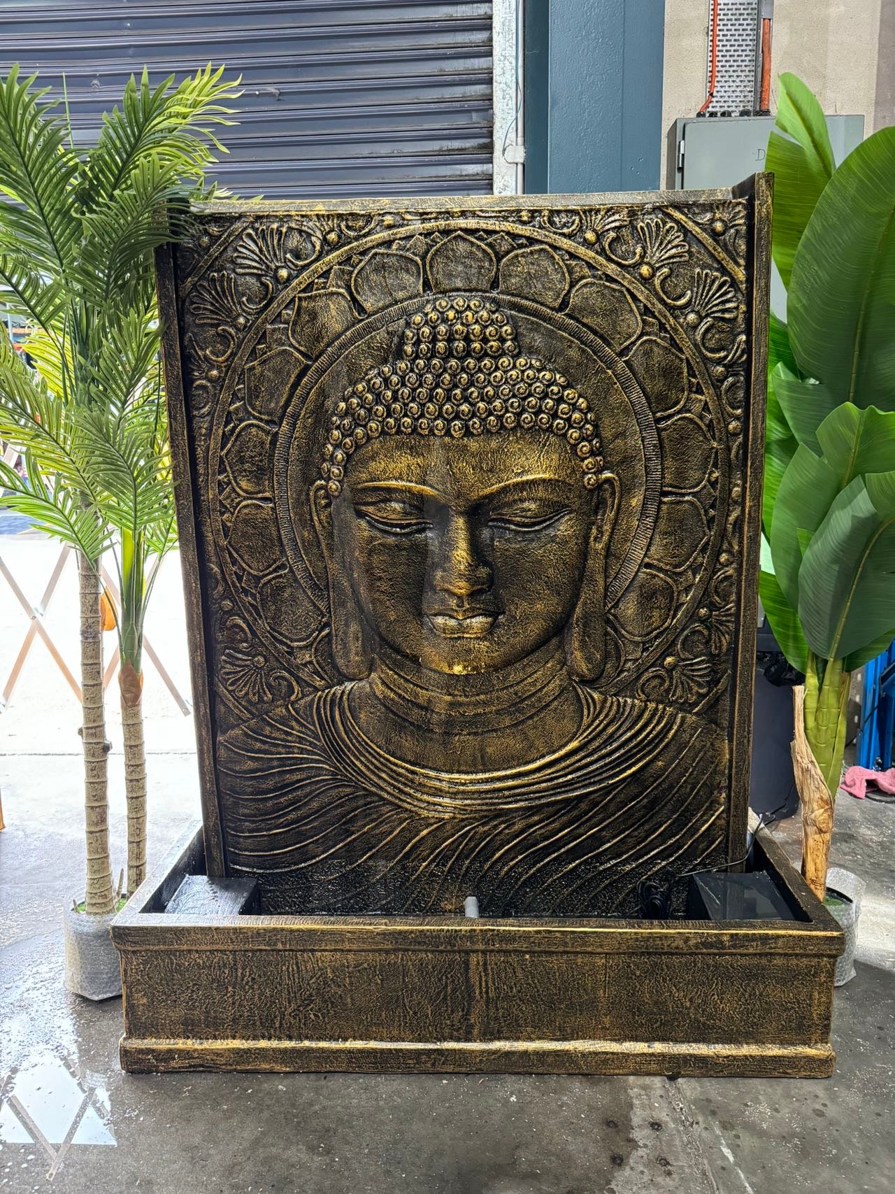 Mulaya Masterpiece Buddha Water Wall with Sublime Colours