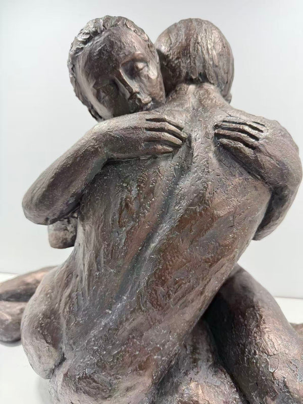 Lovers Cuddling Copper Colour Masterpiece