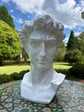 Davide Statue Bust White Statement