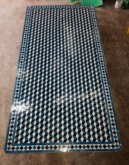 Handmade Moroccan Zellige Mosaic Table — MT0155