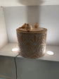 Balanegra Ceramic Water Feature in Clay Terracotta Earthy Colours with 3 Birds
