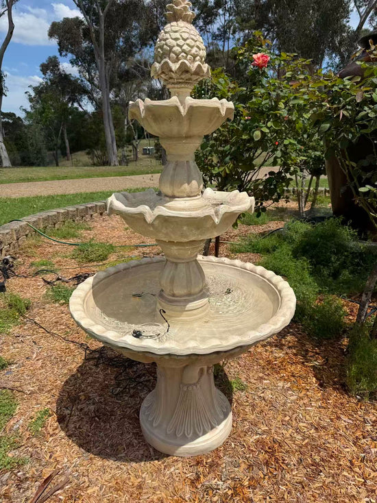 Estepona 3-Tier Solar or Electric Water Fountain