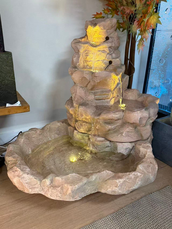 Canyon Rock Falls Fountain Pond