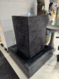 Coomuna Modern Black Square Water Feature With Base New Collection March 2025