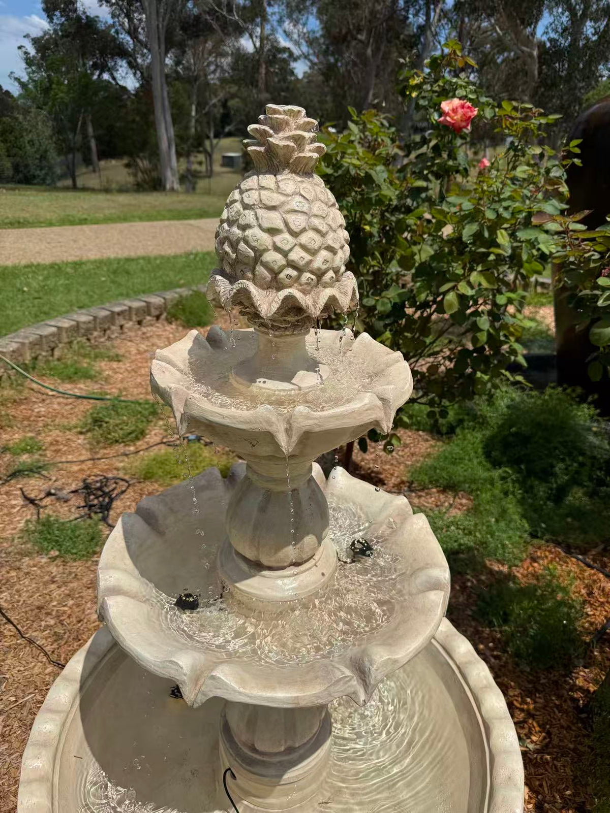 Estepona 3-Tier Solar or Electric Water Fountain